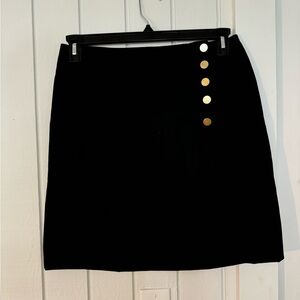 Cinthia Rowley Black Button-Up Pencil Skirt (Size 6)